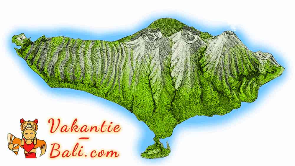 Tekening Balinese geologie.